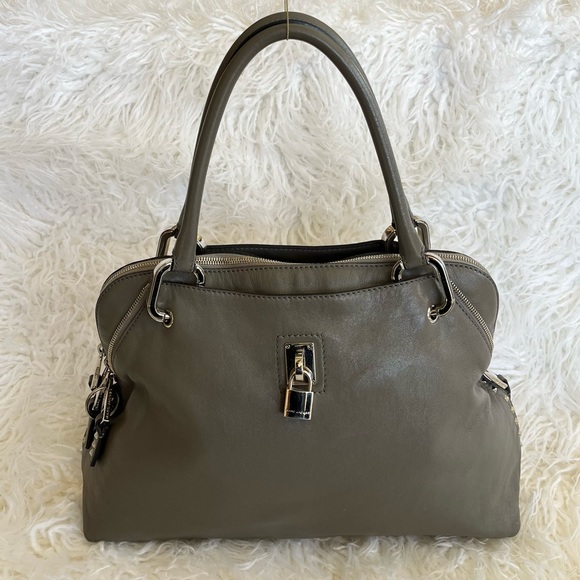 SOLD❗️ Marc Jacobs Paradise Rio Satchel Made in Italy Gray Moto Lambskin Leather - Picture 2 of 12
